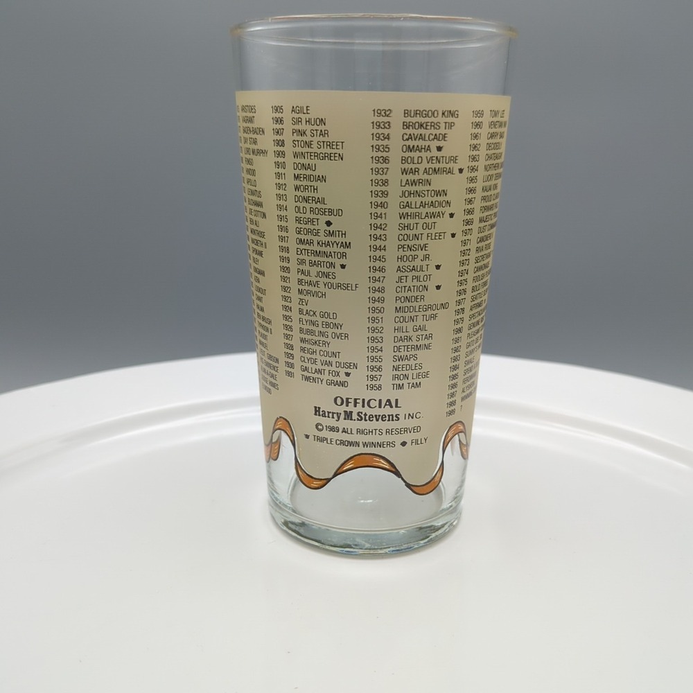 Official 115th Kentucky Derby‎ Glass Tumbler- May 6, 1989 Churchill Downs - Picture 11 of 16